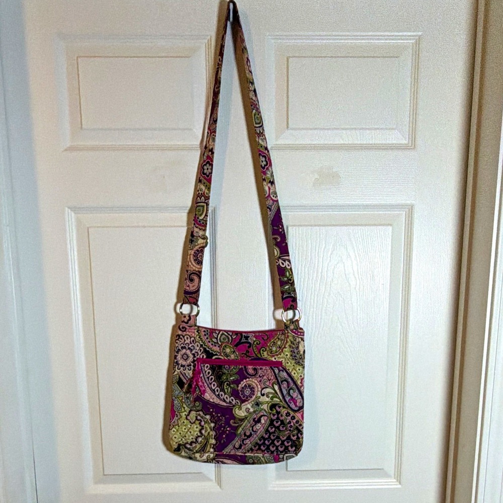 Vera Bradley Very Berry Paisley Crossbody Bag Retired 2010